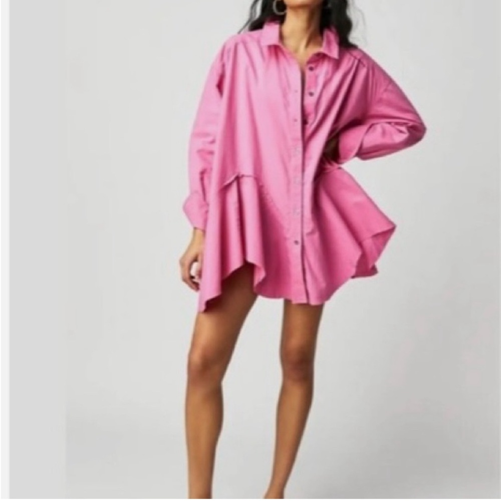 Free People We The Free XS NWOT PINK FREYA TUNIC